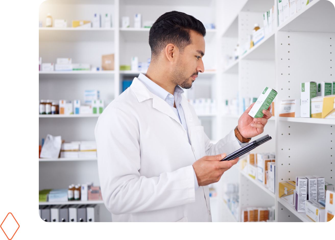 A clinical worker using AMS business intelligence to evaluate the cost of a specialty drug