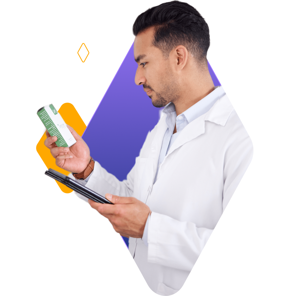 Clinical worker using an AMS payment integrity solution to evaluate the cost of a medication